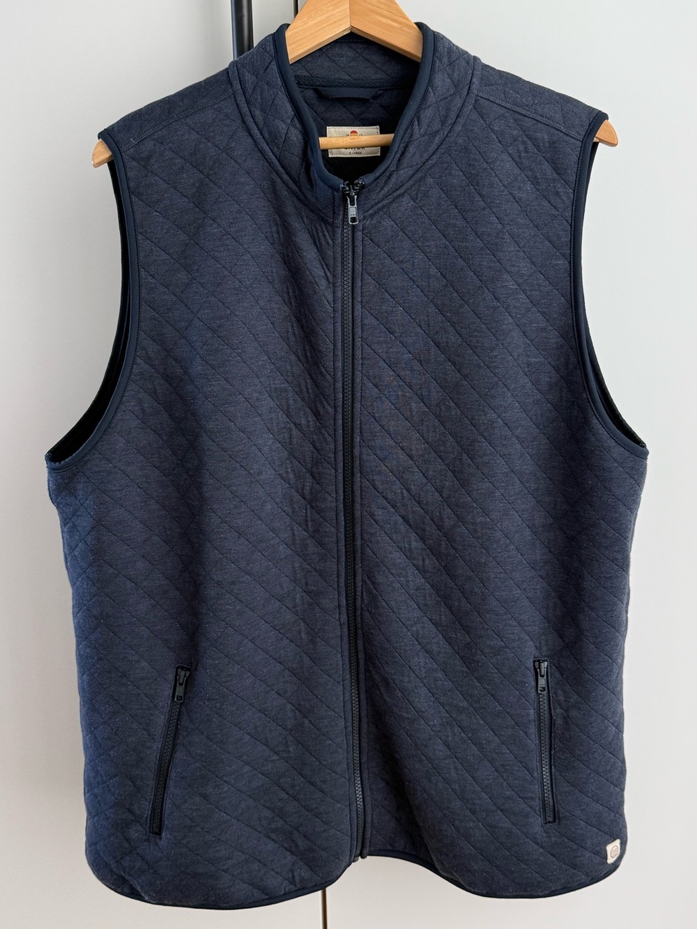 Marine Layer Men's Corbet Full Zip Vest in Navy